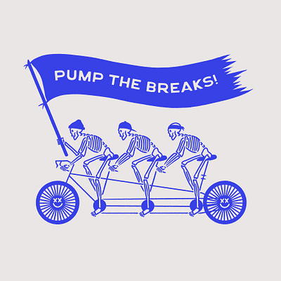Pump the Breaks! illustration procreate toronto