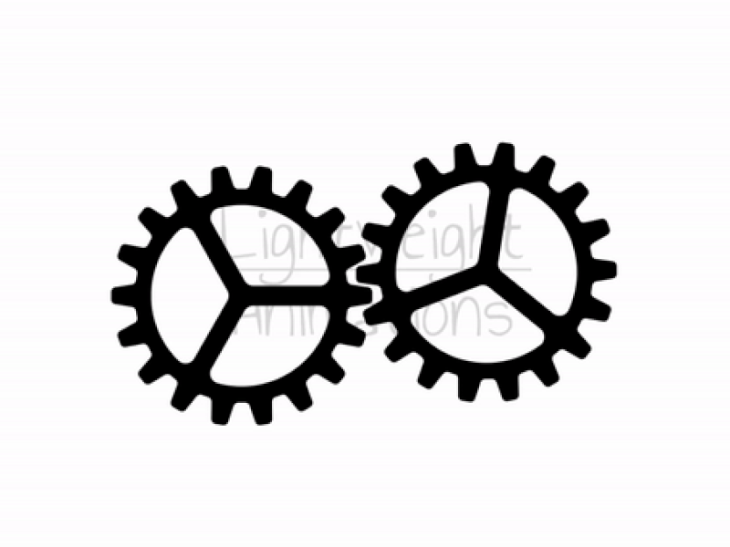 Rotating Gears Lottie Animation cog cogwheel configuration gear installation member options optomization preferences repair rotating gears setting settings simple settings