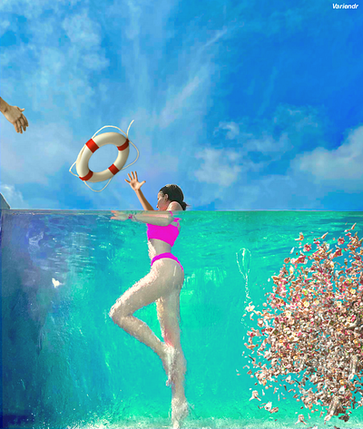 July 2022 - Plastic pollution. Ecology. by Variendr. breakfreefromplastic character composition ecoart ecological ecology nomoreplastic nowaste photobashing plastic plasticfree plasticpollutes plasticpollution pollution procreate uselessplastic