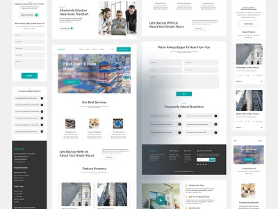 Real Estate Landing Page Responsive home rent properties real estate web webs website website design website designs websites