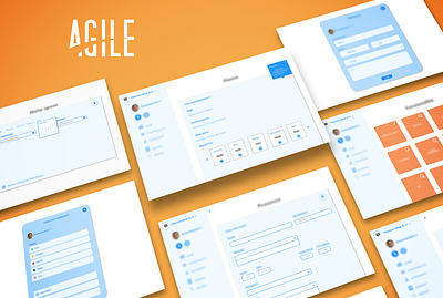 Agile Software branding design graphic design ui ux