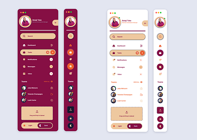 Sidebar Navigation app branding design e commerce graphic design illustration ui ux vector