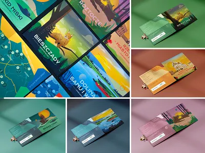 Podkarpackie - wydawnictwo animals color graphicdesign illustration magazine mountains pattern travel trip typography vector