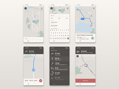 Techless Maps 🗺️ android app design figma interaction design maps minimalism prototyping techless ui user flow ux