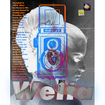 Welta Bitmap Poster Design ( for fun :) ) bitmap camera fun graphic design pixel poster