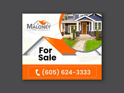 Maloney Real Estate Banner Design | Social Media Design awesome banner banner bazaar bannerbazaar classy creative banner design facebook google ad banner illustration instagram latest logo minimal modern post social media ads social media banner trending