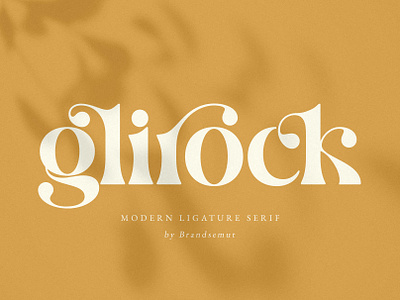 Glirock || Modern Ligature Serif stylish typeface