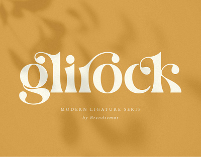 Glirock || Modern Ligature Serif stylish typeface