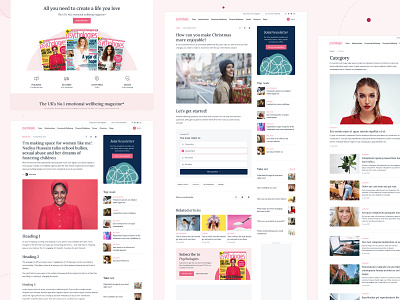 Psychologies - Subpages article magazine news page quiz ui ux web design