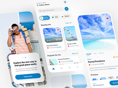 Travel Mobile app adventure app booking destination flight flutter mobile mobile app mobile app booking mobile design tourism travel travel app traveler trip ui ui design ui travel ux vacation