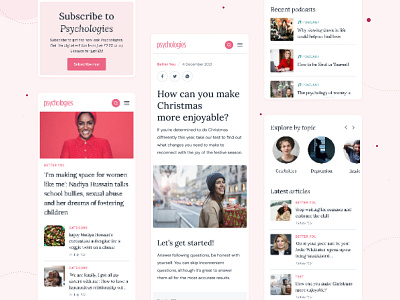 Psychologies - Mobile pages magazine mobile news responsive rwd ui ux web design