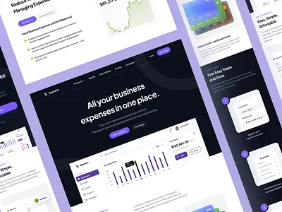 SaaS Landing Page & Design System Animation analysis animation branding businnes clean development graphic design landing page market marketing mobile motion graphics product prototype saas ui ui kit website