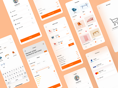 Furniture e-commerce App app design best ui design cool design decor desk lamp e commerce app furniture furniture app furniture store ikea interior design mobile ui ui ux design ux