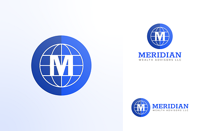 Just a simple logo design of the world with the letter 'M' branding design geometric graphic design letter logo mark monogram simple simple logo symbol