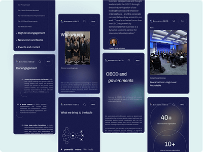 A responsive design for Business at OECD design graphic design mobile responsive website