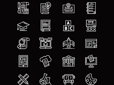 Education Icon Line branding design graphic design icon illustration logo ui ux vector