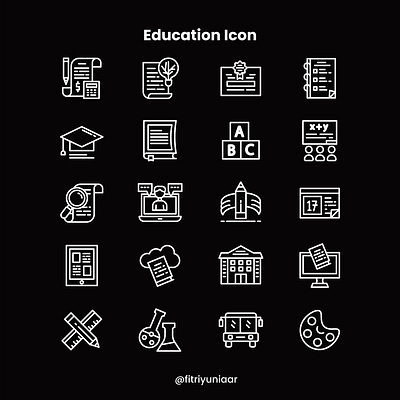 Education Icon Line branding design graphic design icon illustration logo ui ux vector