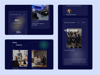 Personalized modules for Business at OECD branding graphic design modules ui