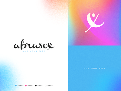 abrasox | Logo design brand branding design graphic design icon identity logo socks vector yoga