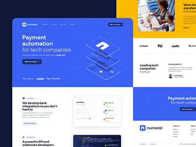 Numeral Animation after effect animation bruno agency css design fintech graphic design html illustration isometric landing motion graphics ui ux webflow website