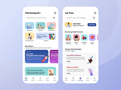 Healthcare Mobile App by Mahima Mahajan for Appening on Dribbble