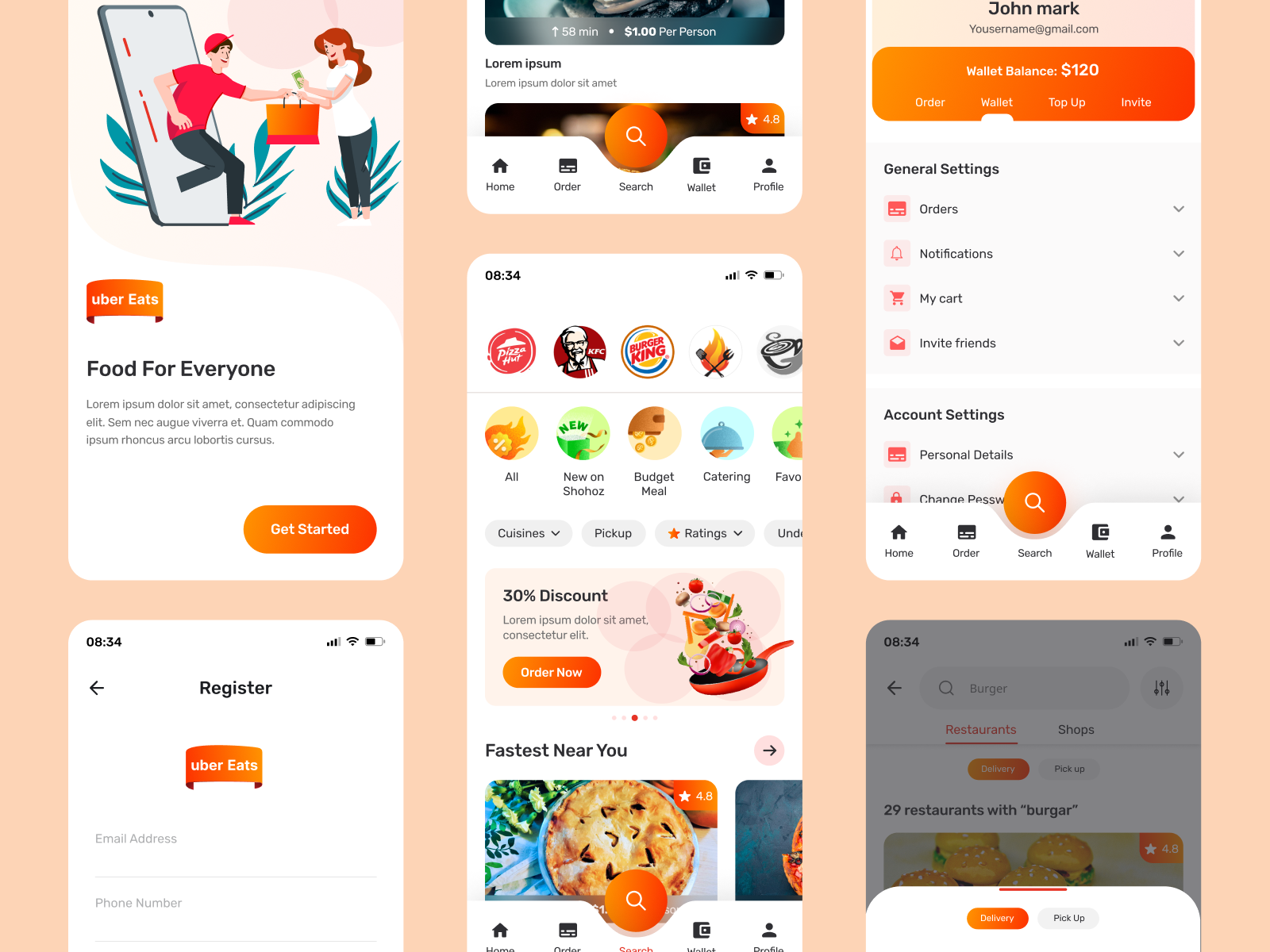 Uber Eats Redesign Concept by Shariar Hossain for Soft Founder on Dribbble