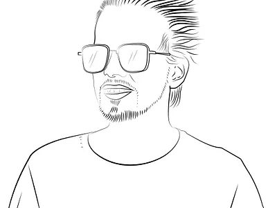 Line Art Photo Sketch art design fiber illustration line art photo sketch typography ui vector