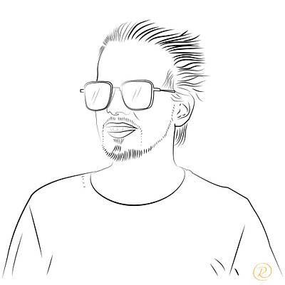 Line Art Photo Sketch art design fiber illustration line art photo sketch typography ui vector