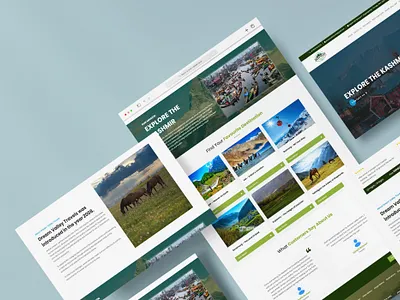 Dream Valley - Travel Website for Client branding design identity illustration logo typography ui ux vector website