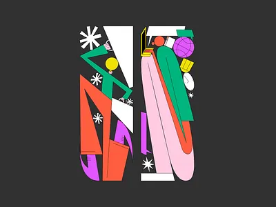 A couple of characters art characters colorful design flat fun illustration laptop people playful vector vivid