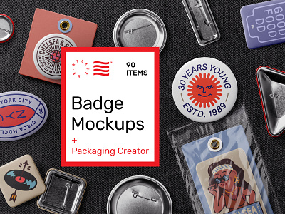 Badge Mockups badge branding bundle creator design download identity logo mockup mockups packaging psd template typography