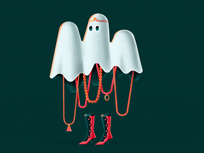 Ghost animation autumn fall ghost halloween horror illustration motion design motion graphics scary trickortreat