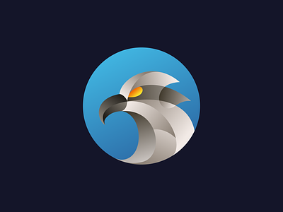Unused Bird Logo animal beak bird brand circle eagle fly gradient hawk identity logo mark symbol