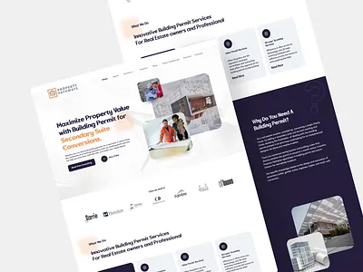 Building Property Landing Page 3d animation app branding building construction design graphic design interaction landing page logo mobile motion graphics property ui ux web website