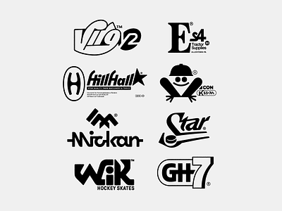 New Logos farm frog hockey logo star ty typography vector