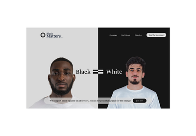 Black Matters - Organization Website Design design photography ui ux website design