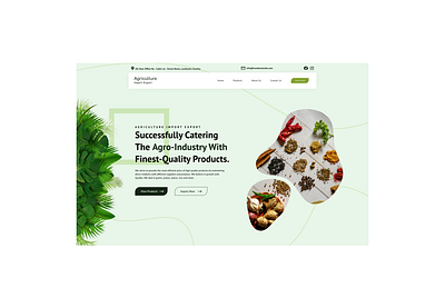 AgroProducts - Agriculture Product Import Export branding design logo ui ux website design