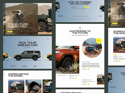 Relume Design League RD 2: Luxury EV Landing Page car electric vehicle ev landing page rivian