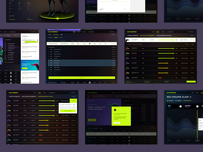 Houndrace — NFT gaming platform bladerunner cyber dark theme enterprise futuristic game interface gaming navigation nft nft gaming races saas spreadsheet table ui ux web