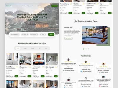 Tripist Co - Hotel Reservation Landing Page booking design hotel landingpage reservation travel ui uiux uiuxdesign userexperience userinterface ux uxdesign webdesign website