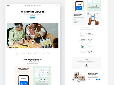 Wade - Business One Page Theme agency business clean design landing layout modern startups theme ui ux wordpress