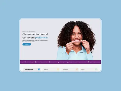 oiwhite Teeth Whitening Website Design bold colour palette dental desktop desktop screens ecommerce homepage shopify teeth teeth whitening ui web design