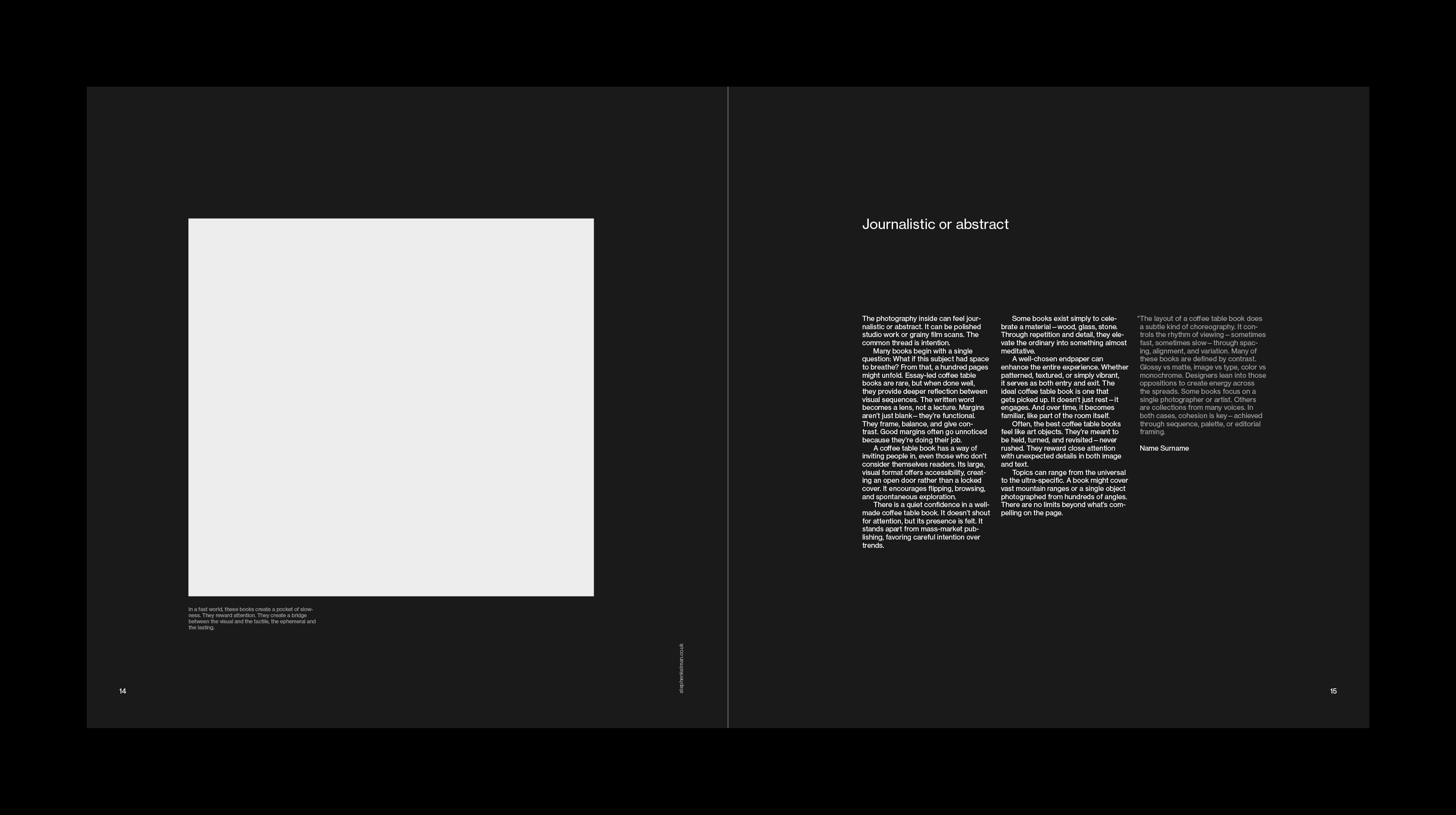 Coffee Table Book Grid System for InDesign | Sans by Stephen Kelman on ...