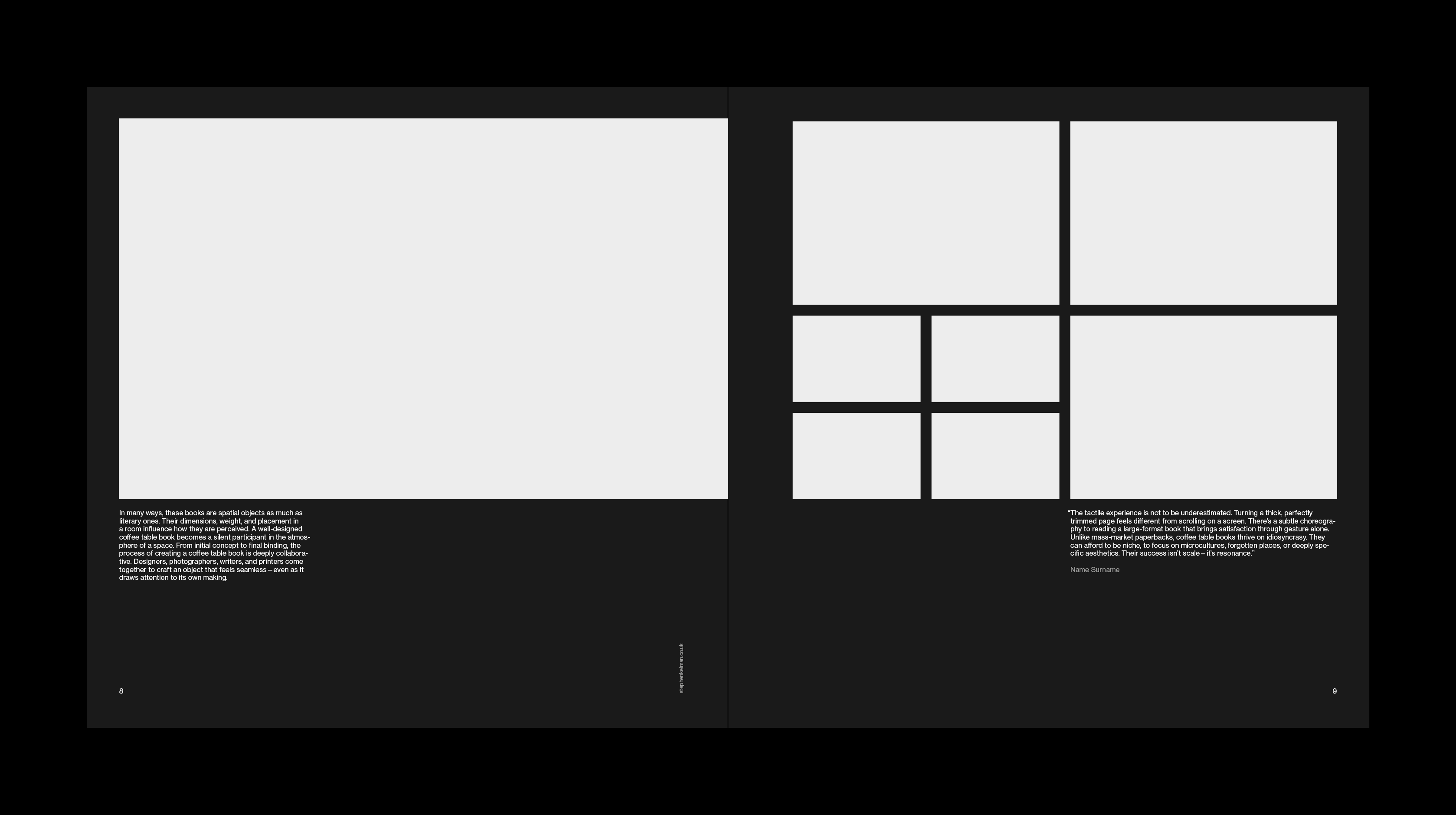 Coffee Table Book Grid System for InDesign | Sans by Stephen Kelman on ...