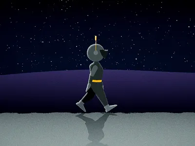 Space Stroll after effects animation illustration motion graphics shapes