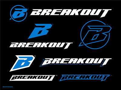 BREAKOUT GAME WEAR apparel design branding design esportlogo esports game design gaminglogo illustration letter mark logo lettering logo mark mascot mascot logo sports brand sports branding ui word mark