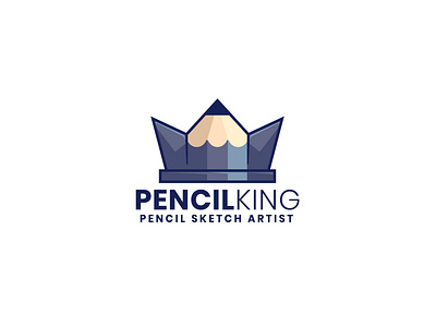 PencilKing Logo Design adobeillustrator creative logo design crown logo design graphic design illustration king logo design king pencil logo design logo designer logo desing pen king pencil crown pencil logo design pencilcrown logo pencilking pencilking logo design professional logo design trendy logo design unique logo design