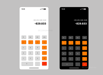 calculator design graphic design ui