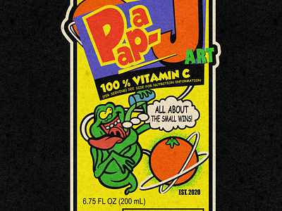 PAPA J'S ECTO COOLER 2022 branding design ectocooler ghostbusters graphic design illustration logo mascot mascotdesign papajart slimer small wins typography vector