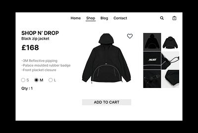 Online retail site mockup clothes graphic design ui webdesign